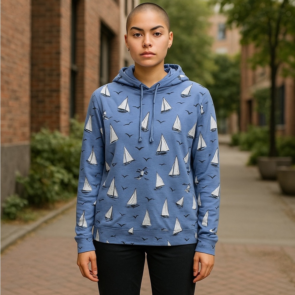 Polo Ralph Lauren, Cotton Long Sleeve Hoodie Tee Shirt.  Men’s Small.